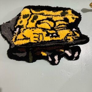 Yellow and Black SpongeBob Wall Rug
